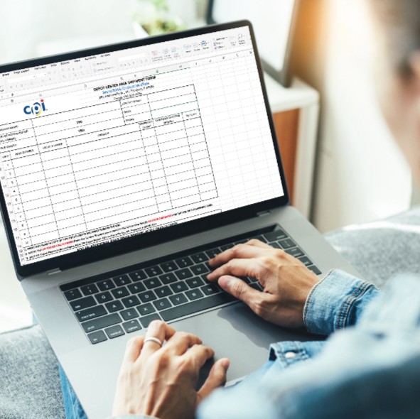 Making a CPI deploy repair request on a laptop