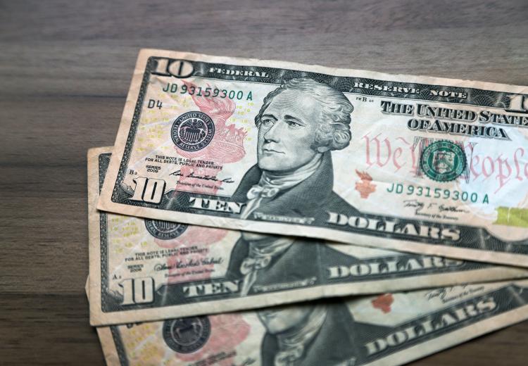 $10 US Bills